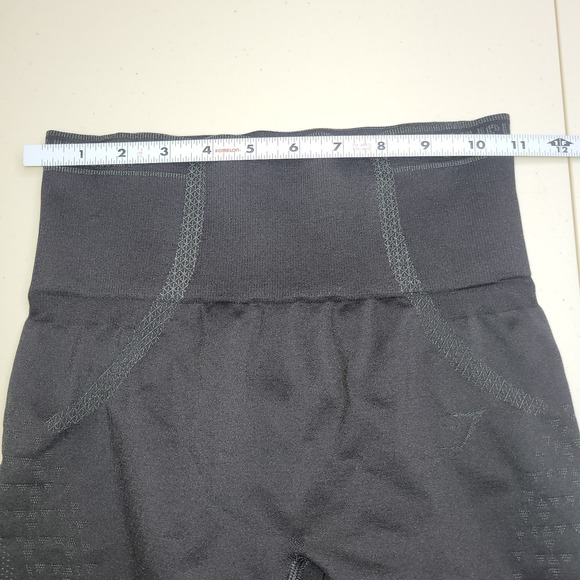 Gymshark Womens Shorts S Compression Tights Shaping Contour High Waist Gym Black - Picture 6 of 7